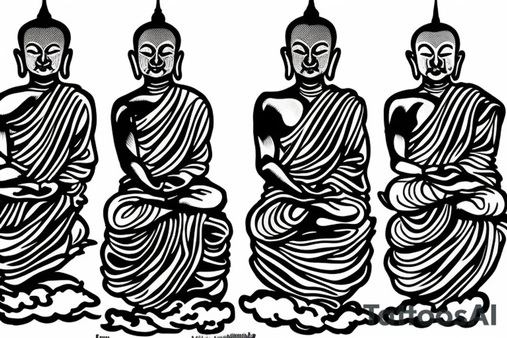 The three buddist monkyes tattoo idea