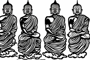 The three buddist monkyes tattoo idea