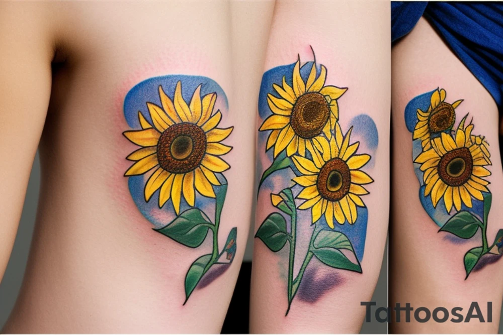 tiny Sunflower tattoo idea