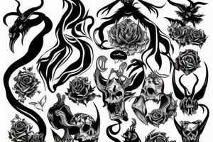 Surrounded by demons tattoo idea