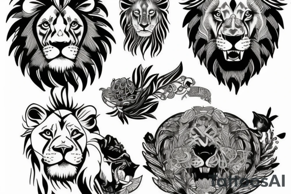 a lion + 06.08.2003 tattoo idea