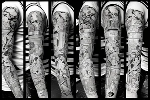 Anime and gym related tatoo tattoo idea