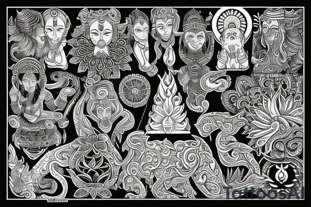 Hindu spiritual tattoo idea
