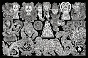Hindu spiritual tattoo idea