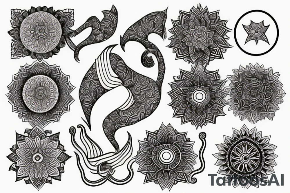Hindu spiritual minimalist tattoo idea