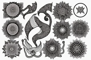 Hindu spiritual minimalist tattoo idea