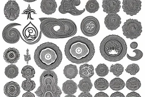 Hindu spiritual minimalist with om tattoo idea