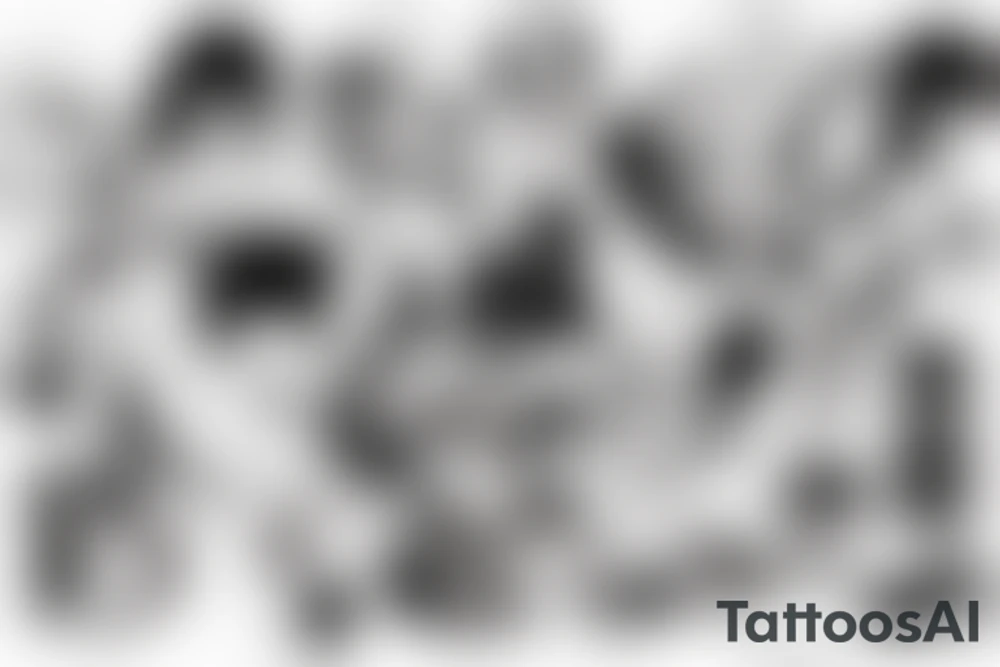 computers gym anime tattoo idea