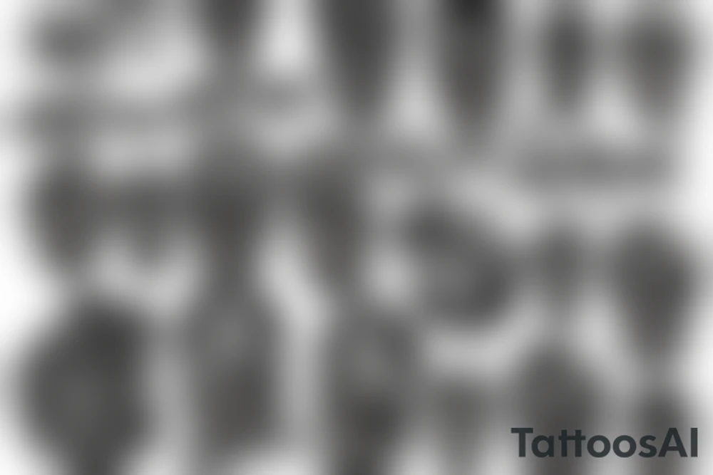 SLIM REAPER all capital letters tattoo idea