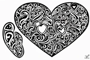 Carlito in script with a heart tattoo idea