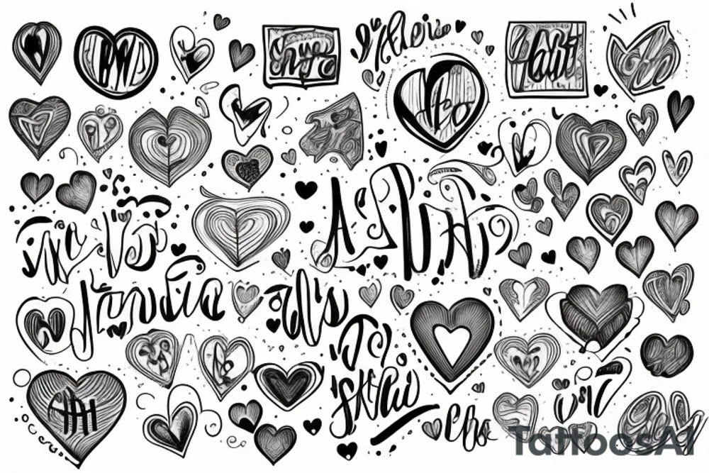 Carlito in script with a heart tattoo idea