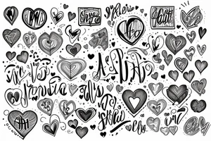 Carlito in script with a heart tattoo idea