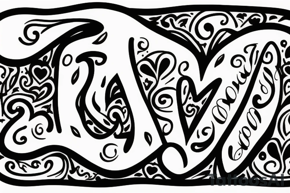 "Carlito" in script with a heart tattoo idea