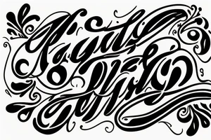 "Carlito" in script tattoo idea