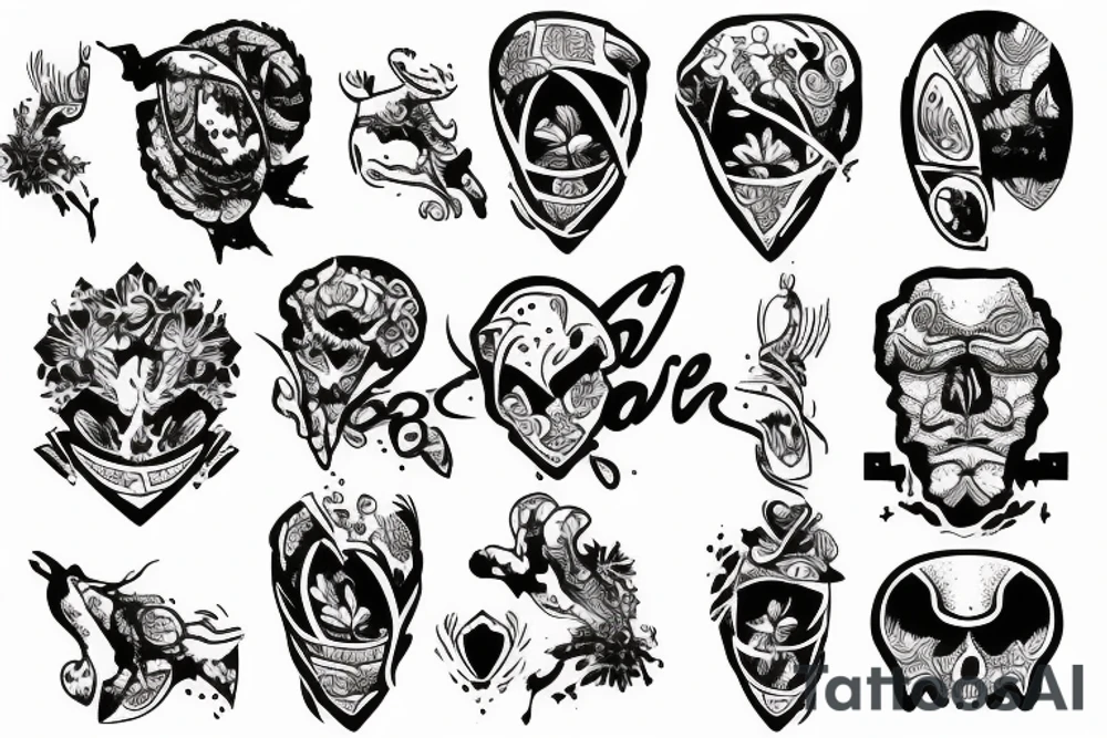 Scatter tattoos for guys tattoo idea