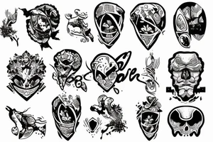 Scatter tattoos for guys tattoo idea