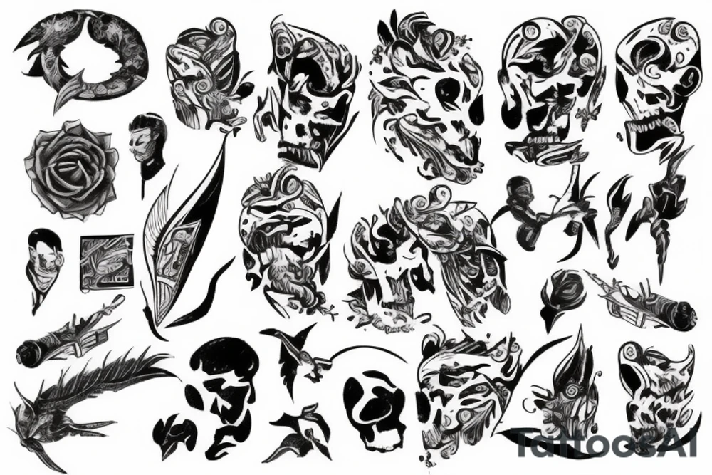 Scatter tattoos for guys tattoo idea