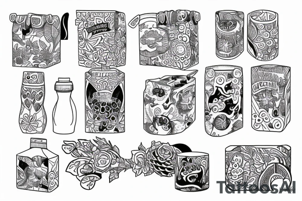 milk carton tattoo idea