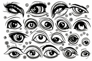 eyeball tattoo idea