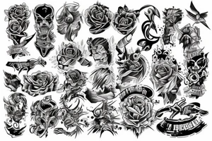Full arm mechanics style tattoo tattoo idea