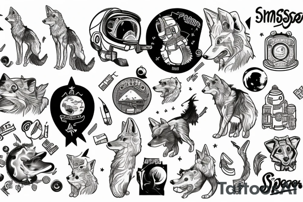 Simpsons space coyote tattoo idea