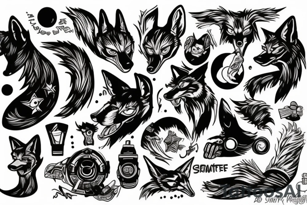 Simpsons space coyote tattoo idea