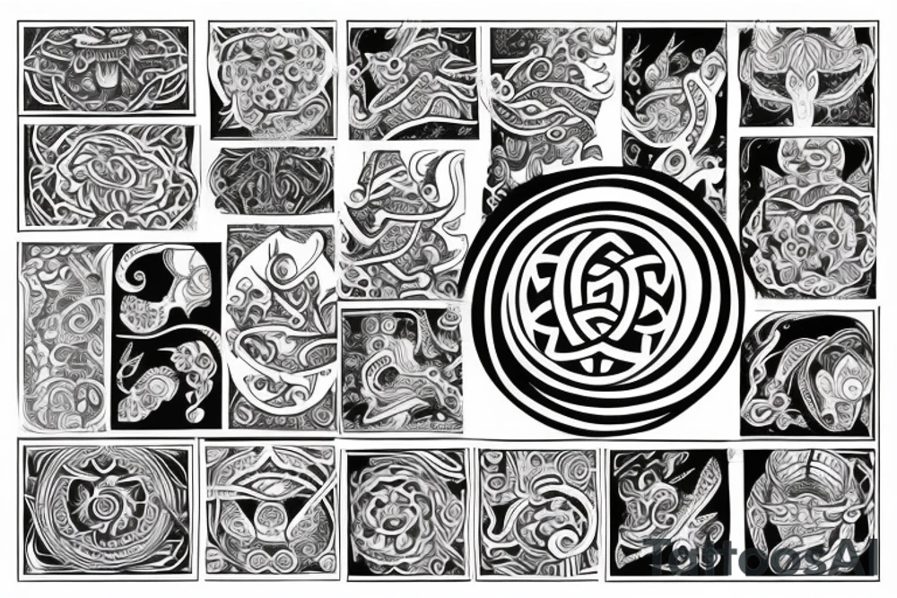 Trishoolam with om tattoo idea