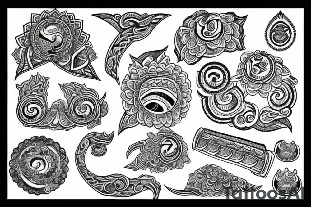 Trishoolam with om tattoo idea