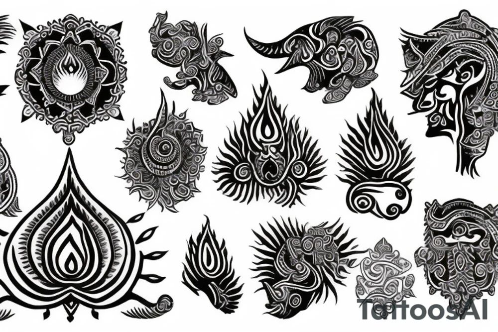 Hindu symbolism tattoo idea