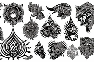 Hindu symbolism tattoo idea