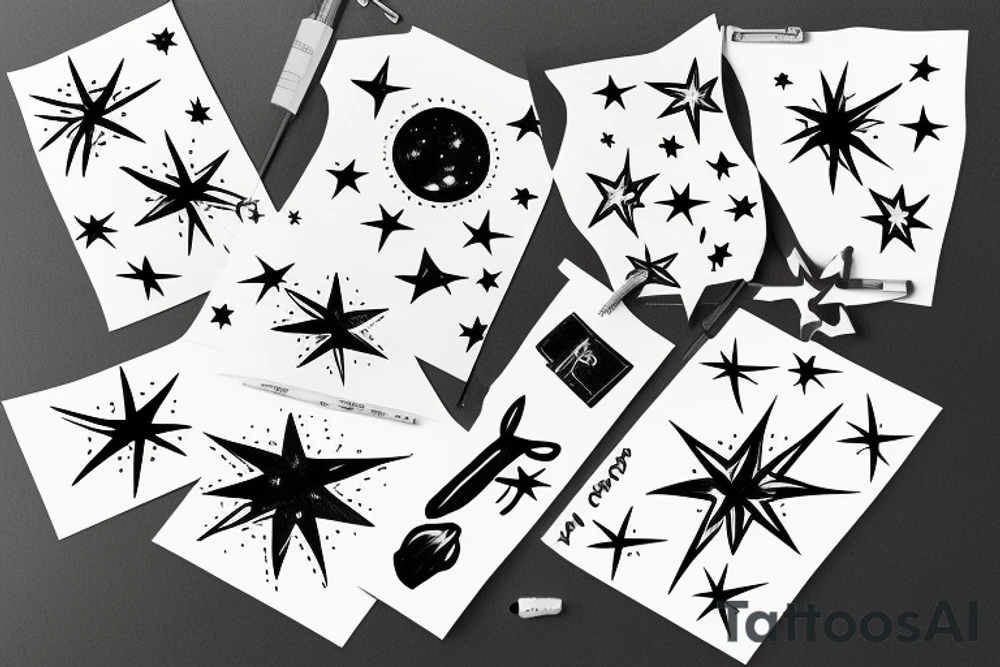 Shooting star tattoo idea