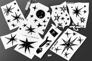 Shooting star tattoo idea