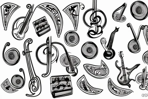 Music notes with meaning tattoo idea