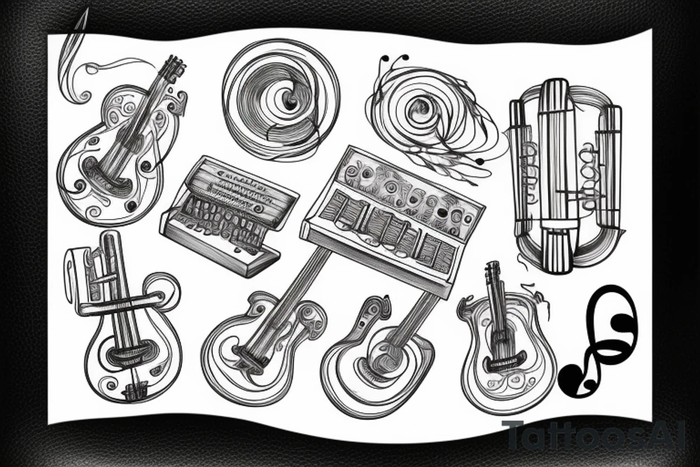 Music notes with meaning tattoo idea