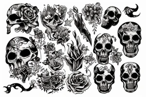 Skin and bones turning into something beautiful tattoo idea