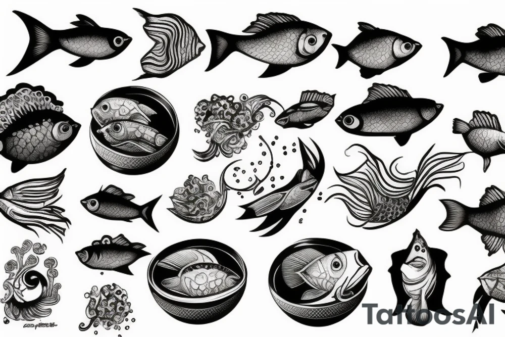 fish in a bowl tattoo idea