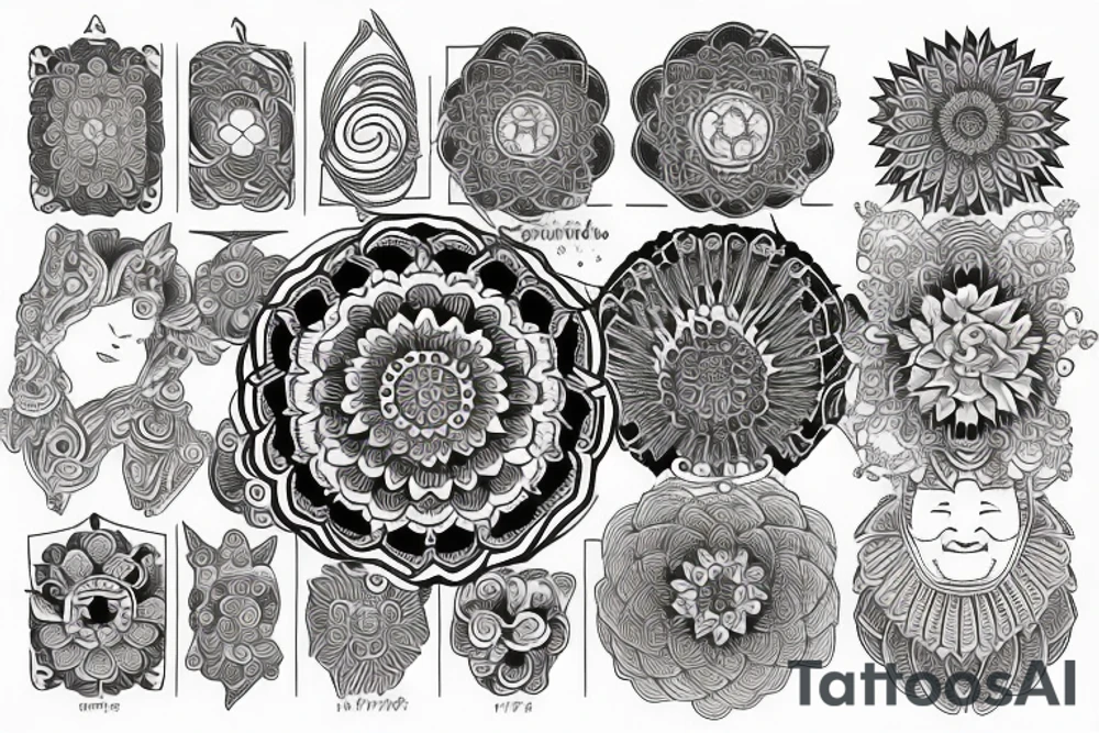 Mandala japanese tattoo idea