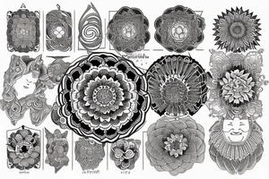 Mandala japanese tattoo idea