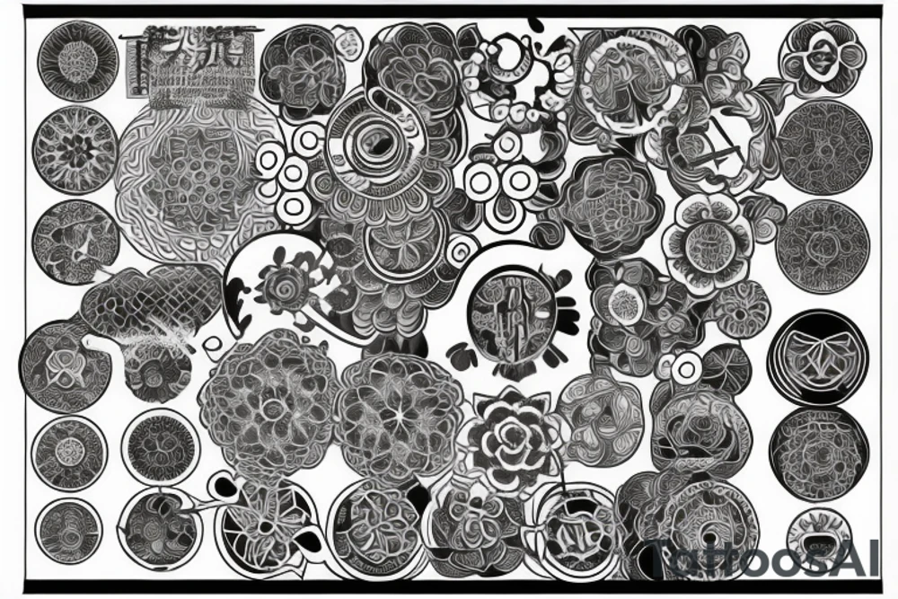 Mandala japanese tattoo idea