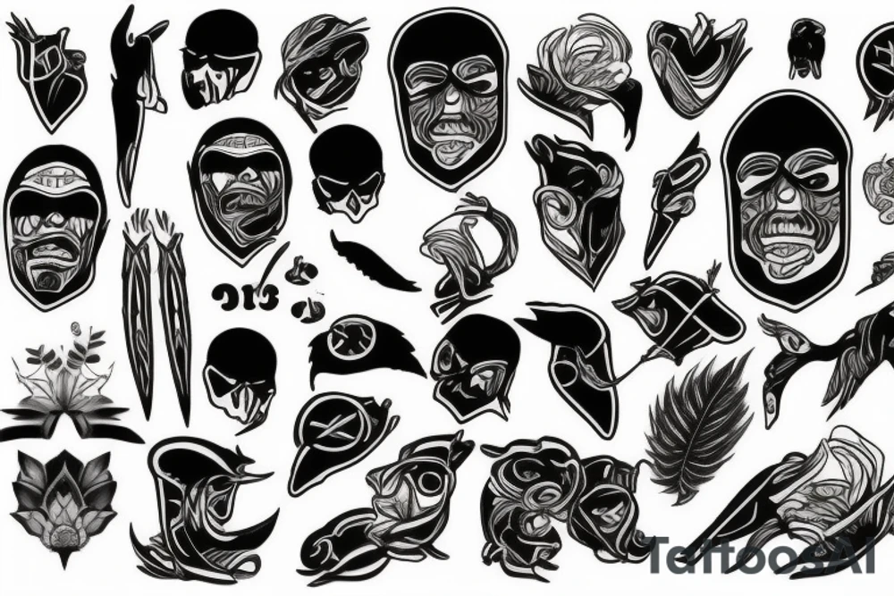 Black and grey tattoo idea