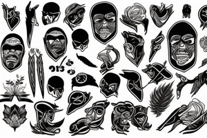 Black and grey tattoo idea