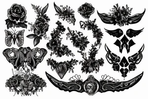Gothic back tattoo tattoo idea