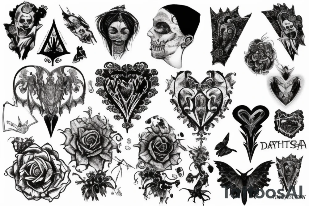 Gothic back tattoo tattoo idea