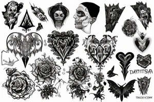 Gothic back tattoo tattoo idea