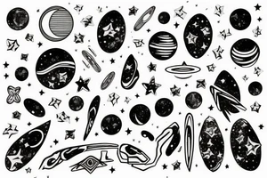 Galaxy tattoo idea