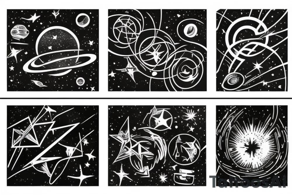 Galaxy tattoo idea