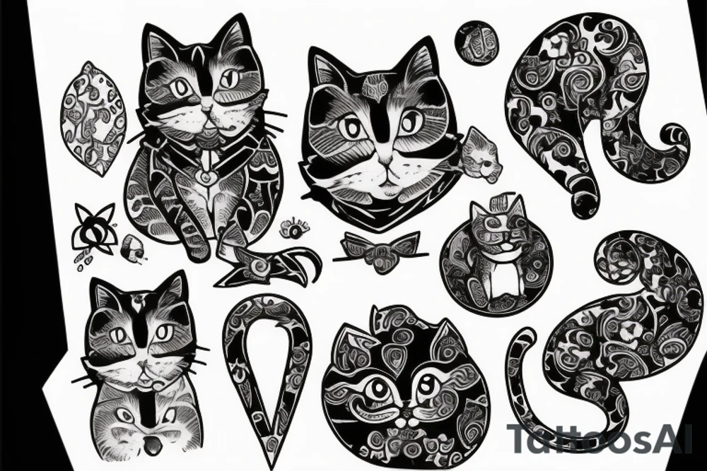 Cat mom tattoo idea