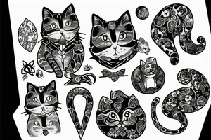 Cat mom tattoo idea