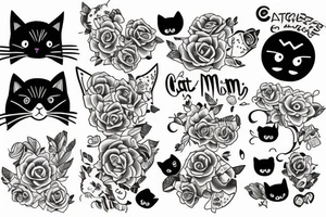 Cat mom tattoo idea