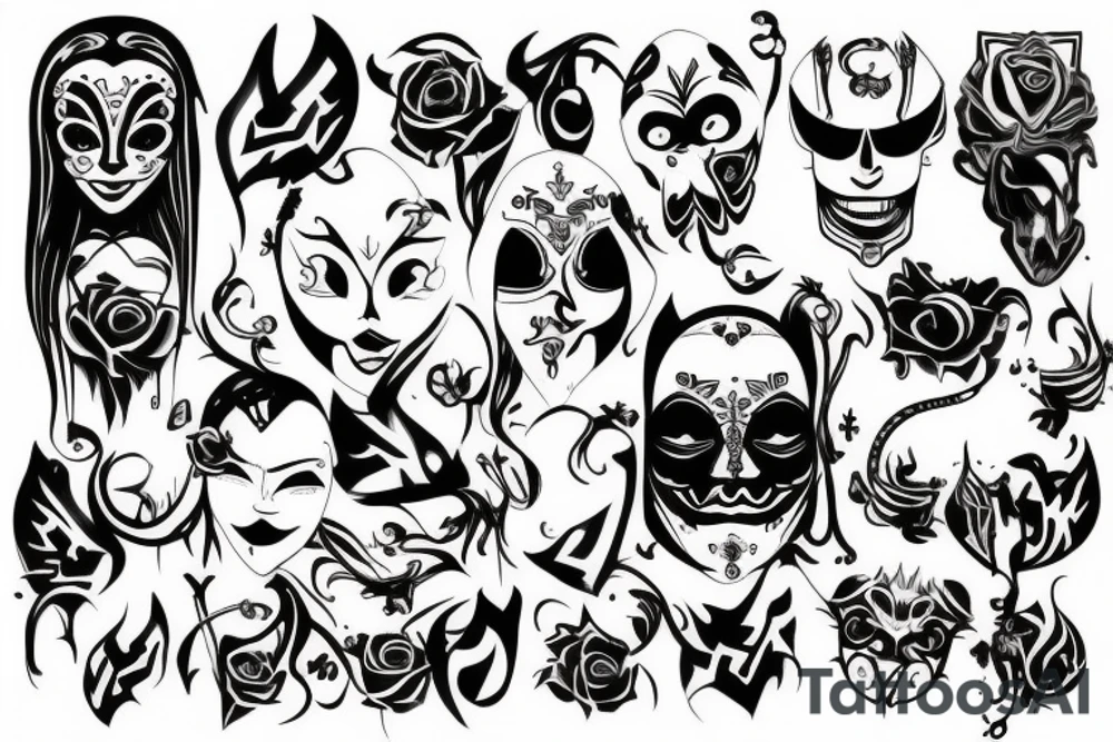 Hanya Mask tattoo idea